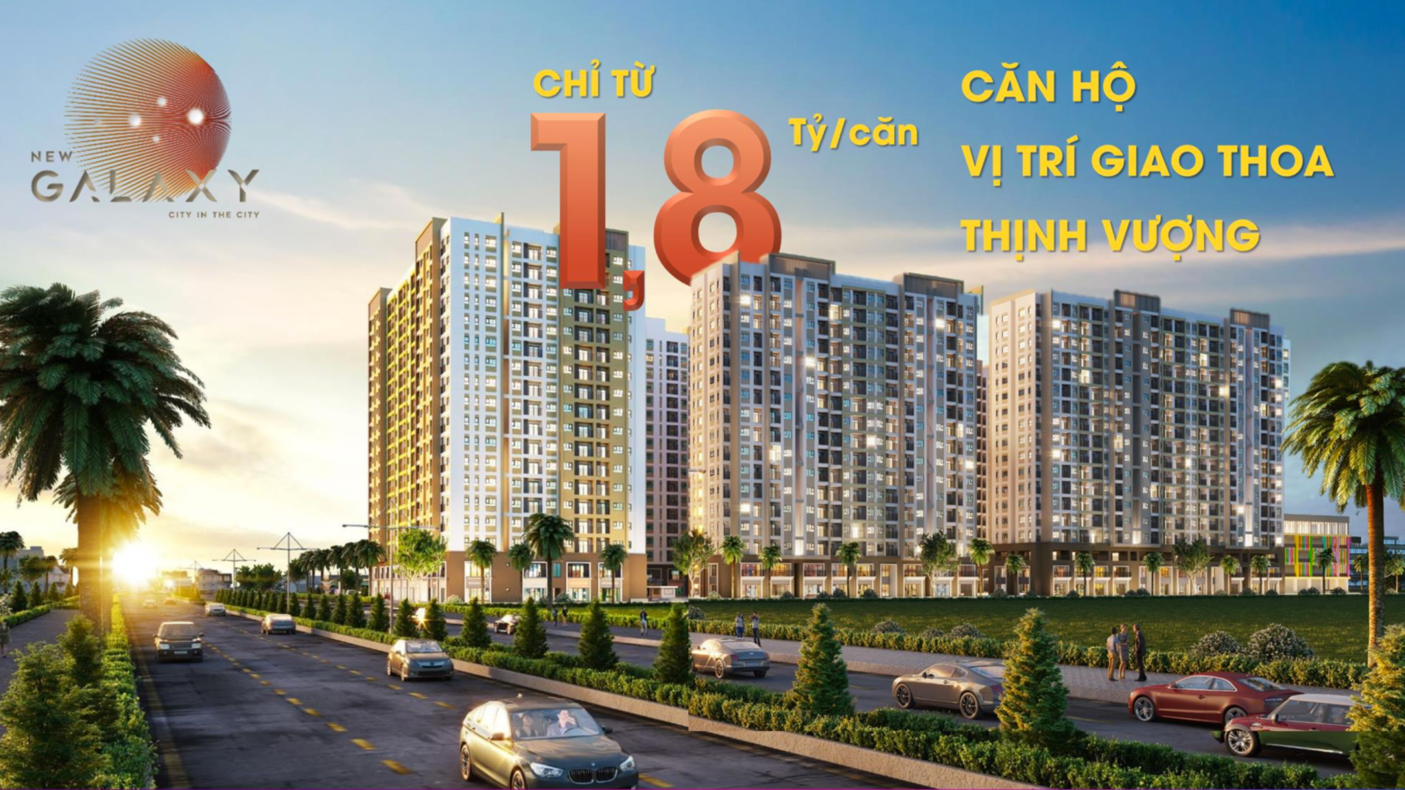 Dự án New Galaxy có những loại diện tích nào?