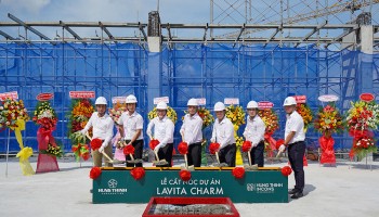 TẬP ĐOÀN HƯNG THỊNH CẤT NÓC DỰ ÁN LAVITA CHARM
