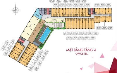 Mặt bằng căn hộ boulevard