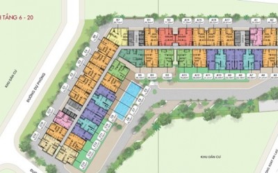 Mặt bằng căn hộ boulevard