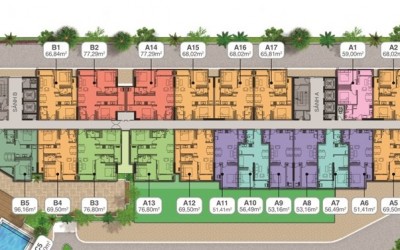 Mặt bằng căn hộ boulevard