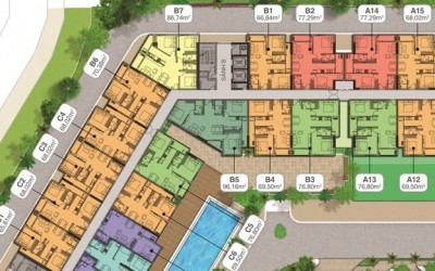 Mặt bằng căn hộ boulevard