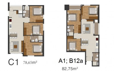 Mặt bằng Căn hộ Moonlight Park View