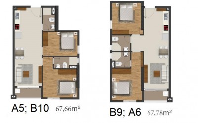 Mặt bằng Căn hộ Moonlight Park View