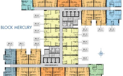 Mặt bằng Căn hộ riverside complex