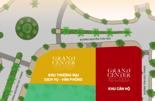 Mặt bằng Căn hộ Grand Central Quy Nhơn