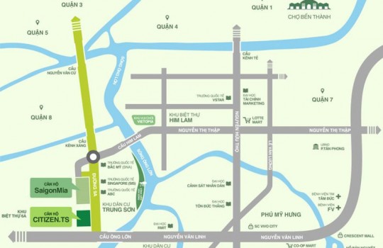 Vị trí Căn Hộ CITIZEN.TS