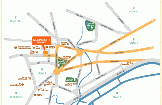 Vị trí Căn hộ Moonlight Park View