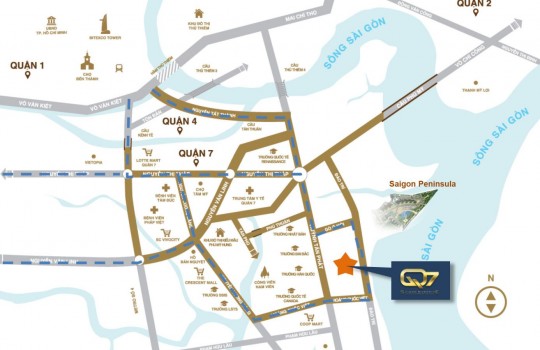 Vị trí Căn hộ riverside complex